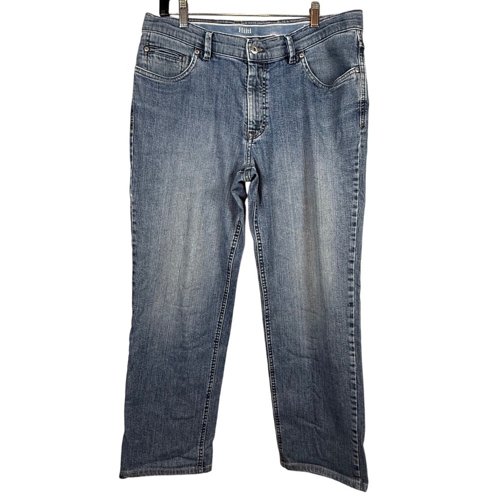 HILTL Men's Relaxed Fit Jeans, Bootcut Size 34
